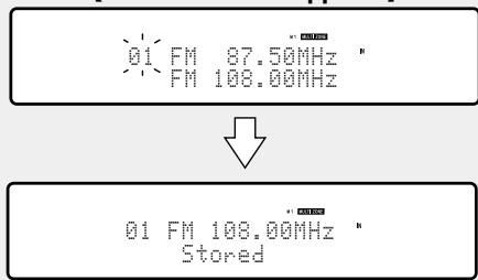 DENON AVR-3313 - Utilisez ou 0 - 9 pour selectionner la chaîne à préregler, puis appuyez sur ENTER. - 3