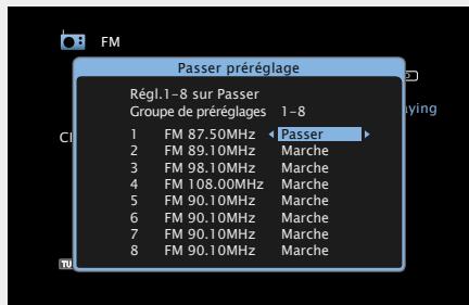 DENON AVR-3313 - 4-2 [Pour définiir les stations à ignorer par stations] - 4