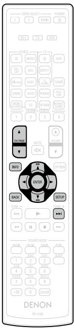 DENON AVR-3313 - □ Touches de commande de Last.fm - 1