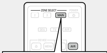DENON AVR-3313 - Configuration de la télécommande - 1