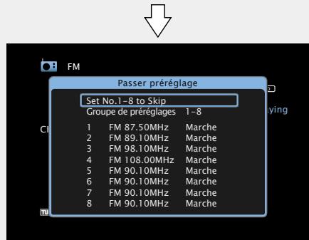 DENON AVR-3313 - Saut des stations radio préréglées (Passer préréglage) - 4