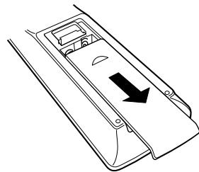 DENON AVR-3313 - Insertion des piles - 1