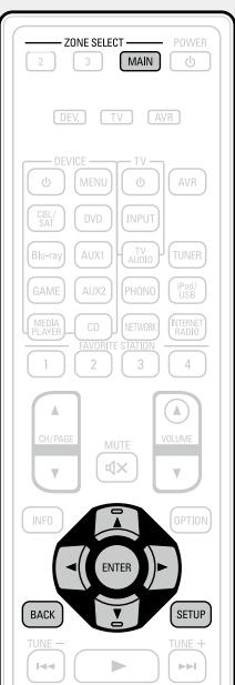 DENON AVR-3313 - Fonctionnement du menu - 1