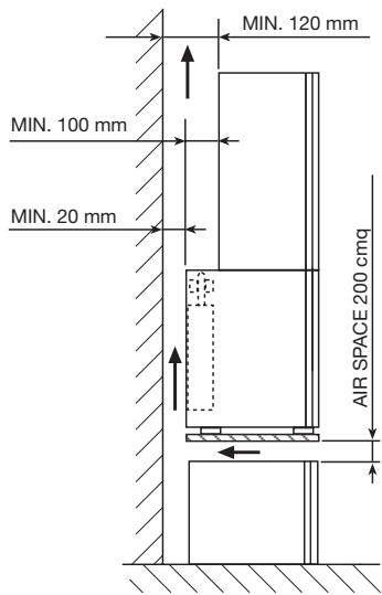 SMEG ABM 42 - ZEICHNUNGEN FÜR EINE KORREKTE INSTALLATION DES MINIBARS - 4
