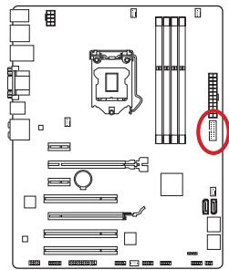 MSI B85-G43 - JUSB3: USB 3.0 Erweiterungsanschluss - 1