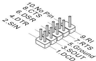 MSI B85-G43 - JCOM1: connecteur de port serial - 2