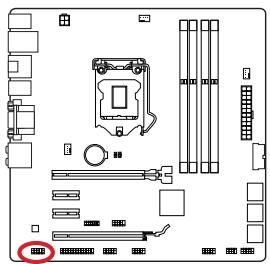 MSI B85M-G43 - JAUD1: connecteur audio panneau avant - 1