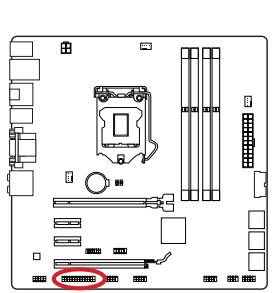 MSI B85M-G43 - JCOM1: connecteur de port série - 3