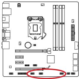 MSI B85M-G43 - JUSB1~3: USB 2.0 Expansion Connectors - 1