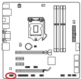 MSI B85M-G43 - JAUD1: Audioanschluss des Frontpanels - 1