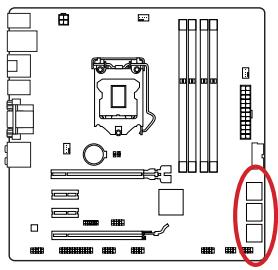 MSI B85M-G43 - SATA1~6:Pa3bembl SATA - 3