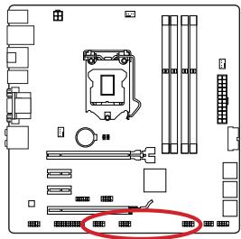 MSI B85M-G43 - JUSB1~3: connecteurs d'extension USB 2.0 - 1