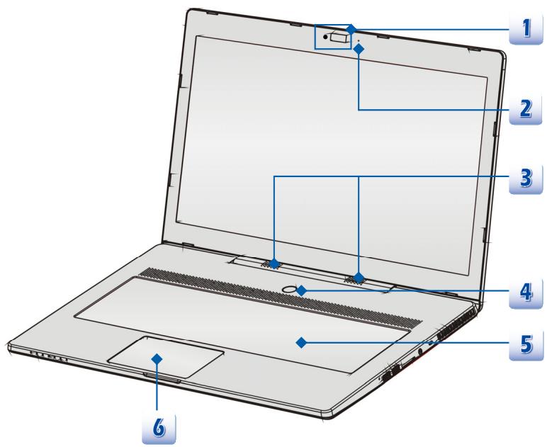 MSI GS70 2OD-027FR - Vue ouverte du dessus - 1