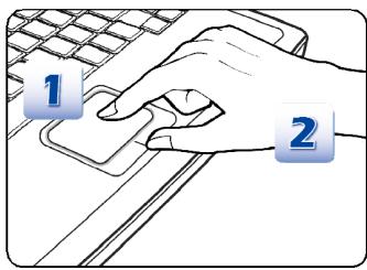 MSI GT70 0ND-679FR - Utilisation du pavé tactile - 1
