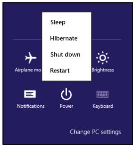 MSI GT70 2OD-022FR - Le menu de mise en veille de l'ordinateur va prisenter diverses options comme-dessous: - 1