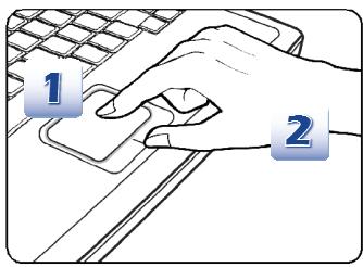 MSI GT70 2OD-022FR - Utilisation du pavé tactile - 1