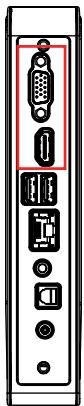 MSI WIND BOX DC100-EU-WE4502G32X7P - > Branchement de péripériques VGA-Out et HDMI-Out - 1