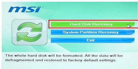 MSI WIND TOP AE2282G-009EU - > Récupérer le système avec disques de récapération - 5