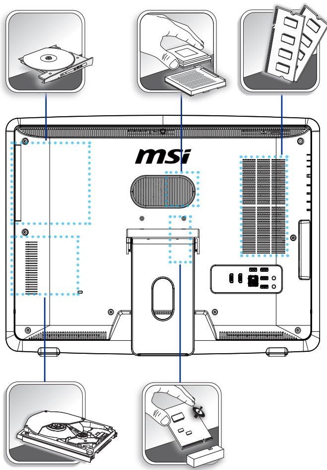 MSI WIND TOP AE2282-030EE - Remplacement des composants et mises à niveau - 1