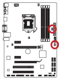 MSI Z77A-G41 - CPUFAN,SYSFAN1~4:Stromanschlüsse für Lüfter - 3