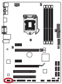 MSI Z77A-G41 - JAUD1: Connecteur audio panneau avant - 1