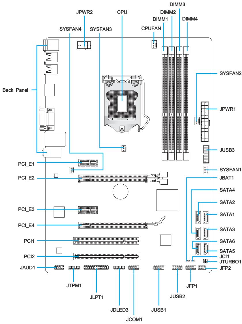 MSI Z77A-G41 - Connectors Quick Guide - 1