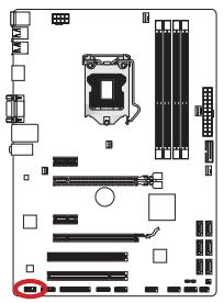 MSI Z77A-G41 - JAUD1: Audioanschluss des Frontpanels - 1