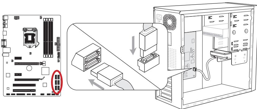 MSI Z77A-GD55 - SATA1~6: SATA Connector - 1