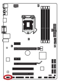 MSI Z77A-GD55 - JAUD1: Front Panel Audio Connector - 1