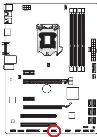MSI Z77A-GD80 - JCOM1: Serial Port Connector - 1
