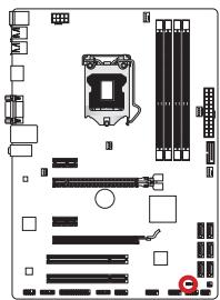 MSI Z77A-GD80 - JBAT1: Steckbrücke zur CMOS-Lösung - 1