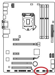 MSI Z87-G43 - JUSB1~2: USB 2.0 Expansion Connectors - 1