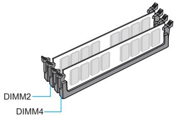 MSI Z87 MPOWER MAX - Règle de population en mode double canal - 1