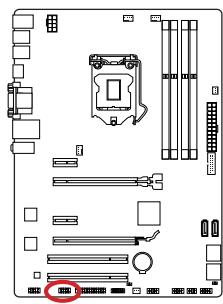 MSI Z87 MPOWER MAX - JCOM1: Serial Port Connector - 1