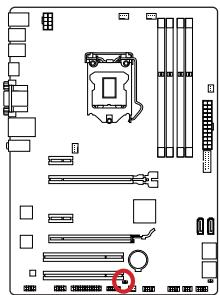 MSI Z87-G41 PC MATE - JBAT1: Cavalier d'effacement CMOS - 1