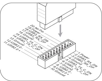 MSI ZH77A-G41 - JUSB3: USB 3.0 Expansion Connector - 3