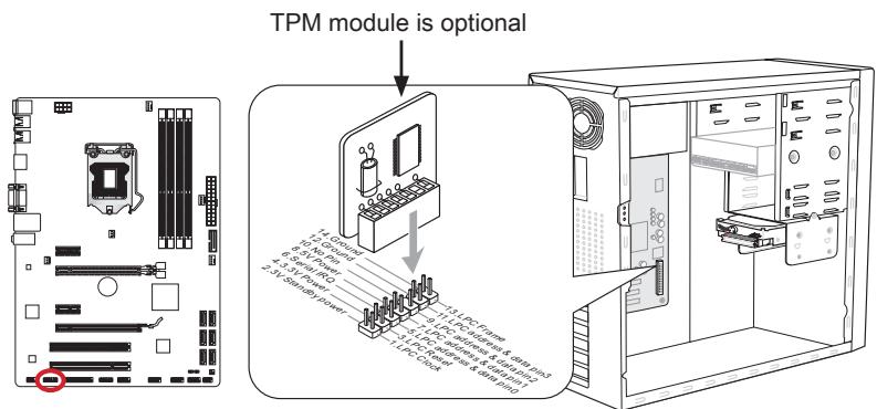 MSI ZH77A-G41 - JTPM1: TPM Module Connector - 1
