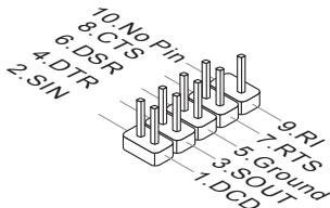 MSI ZH77A-G41 - JCOM1 : connecteur de port série - 2