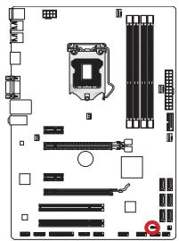 MSI ZH77A-G41 - JBAT1 : Cavalier d'effacement CMOS - 1
