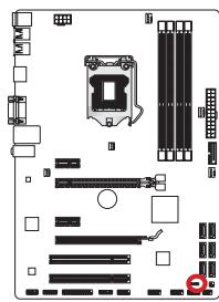 MSI ZH77A-G43 - JCI1: Chassis Intrusion Connector - 1