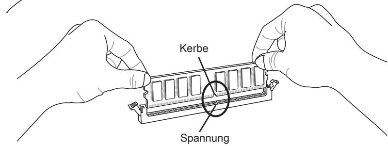 MSI ZH77A-G43 - Vorgehensweise beim Einbau von Speicher Modulen - 2