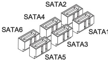MSI ZH77A-G43 - SATA1~6: Connecteur SATA - 2