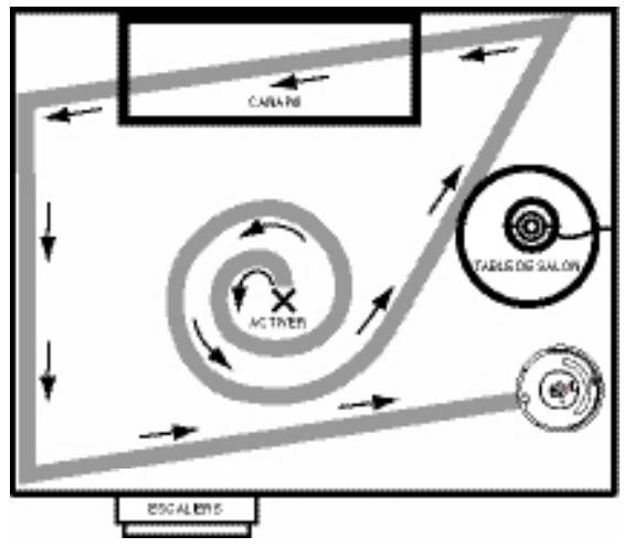 IROBOT ROOMBA 581 - Schéma de nettoyage - 1