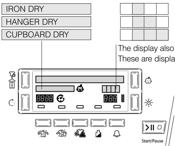 HOTPOINT-ARISTON TCDG51XB - Dryness levels - 1