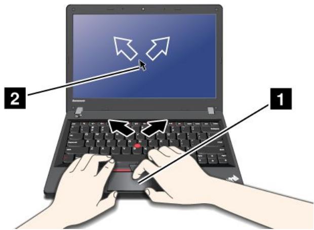 LENOVO THINKPAD EDGE E330 (NZSBKFR) - Utilisation du pavé tactile - 1