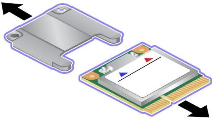 LENOVO THINKPAD EDGE E330 (NZSBKFR) - Pour remplaçer la carte de réseau etendu sans fil,procédez comme suit : - 4