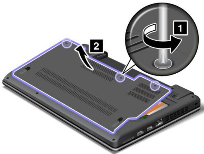 LENOVO THINKPAD EDGE E330 (NZSBKFR) - Pour remplaçer la carte de réseau etendu sans fil,procédez comme suit : - 1