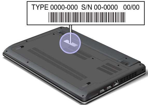 LENOVO THINKPAD EDGE E330 (NZSBKFR) - Type de machine et étiquette de modele - 1