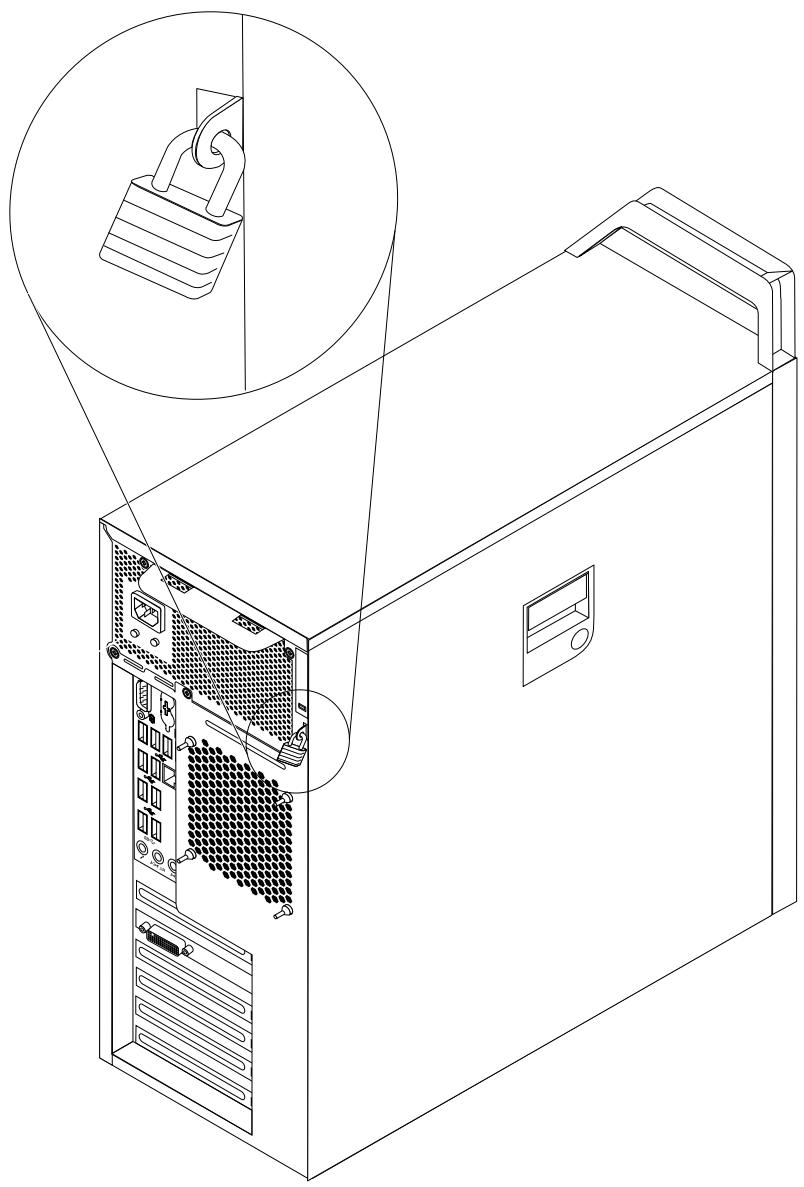 LENOVO THINKSTATION S30 (SV739FR) - Installation d'un cadenas - 1