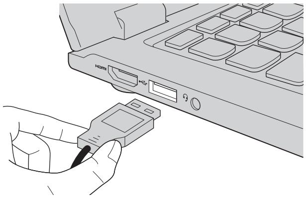 LENOVO YOGA 13 MAM3ZFR - Raccordement de périphériques USB - 1